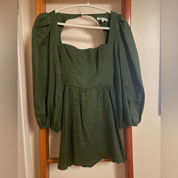 Reformation Brodie Linen Dress 0